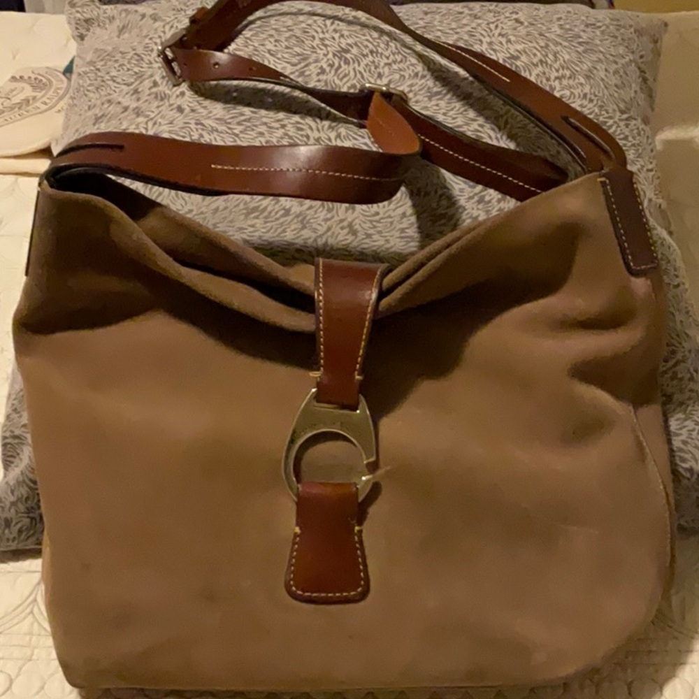 Dooney & Bourke Tan and Brown Leather Bag